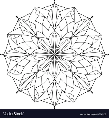 Adult coloring page for antistress art therapy Vector Image