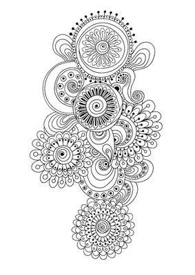 Adult antistress coloring page Royalty Free Vector Image