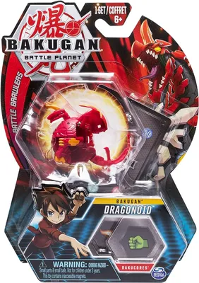 Bakugan BTB PlatinumSrsS4 1ADragonoid Red OC GML Throwing spinning top -  Spin Master - Blue Turtle Toys
