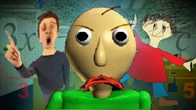 Baldi with Apple - Silly and Fun Fan Art