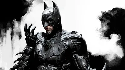 Обои Бэтмен Batman темный рыцарь на фоне города на рабочий стол