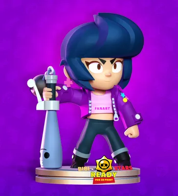 3D file Bibi - Brawl Stars Fanart 🌃・3D print model to download・Cults