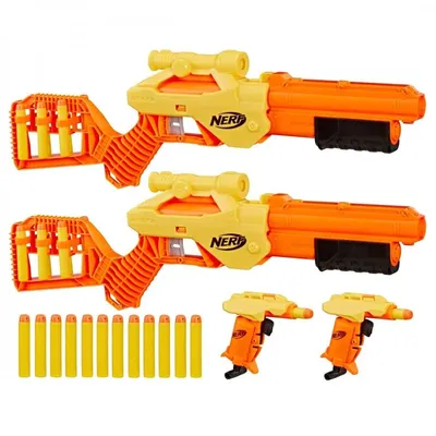 Nerf Альфастрайк комплект бластеров Стингер и Рысь (Lynx and Stinger) 4  бластера 26п на myBlaster.ru - Доставим сегодня!