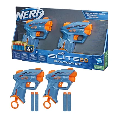 Игрушечное оружие Hasbro Nerf набор бластеров Elite 2.0 ShowDown (F5027)  цены в Киеве и Украине - купить в магазине Brain: компьютеры и гаджеты