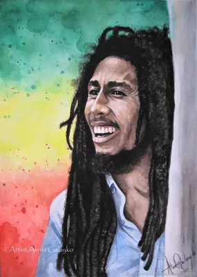 Картины: Боб Марли Bob Marley в интернет-магазине Ярмарка Мастеров по цене  2550 ₽ – QGF1SRU | Картины, Москва - доставка по России