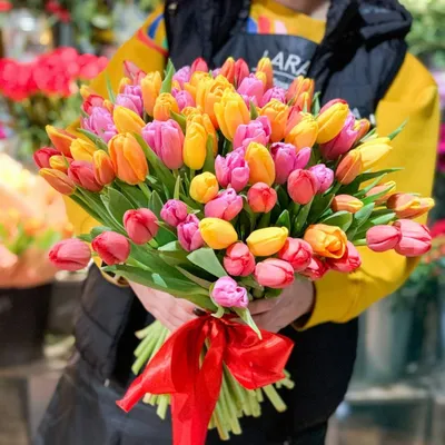 Букет из весенних цветов \" С 8 марта\" купить в Краснодаре недорого -  доставка 24 часа