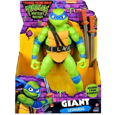 Игровой набор Черепашки-ниндзя, Леонардо 30см / Turtles Mutant Mayhem -  Giant Leonardo - купить с доставкой по выгодным ценам в интернет-магазине  OZON (1138409695)