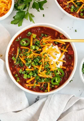 The BEST Healthy Turkey Chili - Eat Yourself Skinny