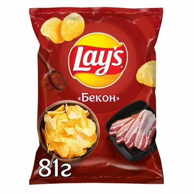 Чипсы Lays бекон, 81г