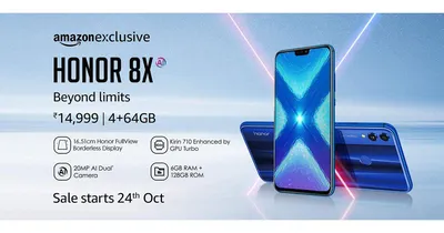 Honor 8X launched today in India starting at Rs. 14,999