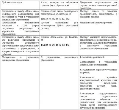 Запись в дошкольную организацию (детский сад)