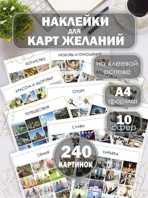 Карточки для карты желаний Poster808 106474377 купить в интернет-магазине  Wildberries