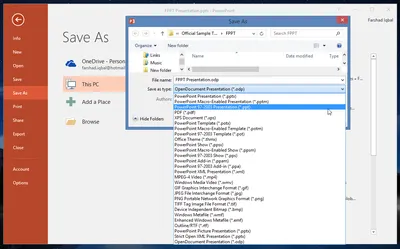 Difference Between PPT and PPTX File Formats