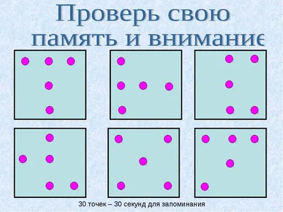 Упражнения на развитие памяти.