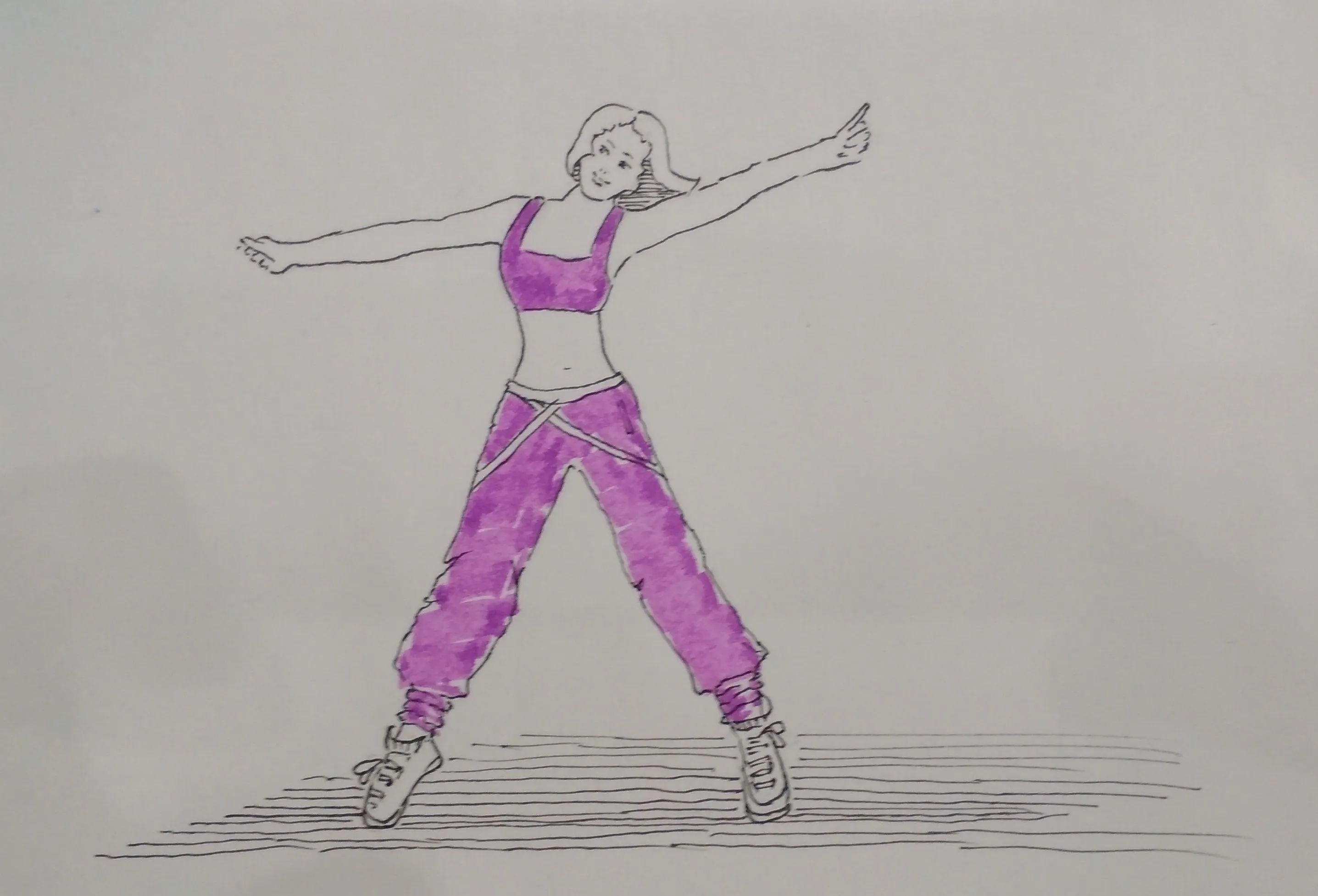 Drawing - girl dancing sports dance. Рисунок - девушка танцует. — Steemit Drawing - girl dancing sports dance. Рисунок - девушка танцует. — Steemit