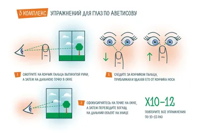 Гимнастика для глаз — упражнения для улучшения зрения - Оптика в Гомеле  \"ОРТООПТИКА\"