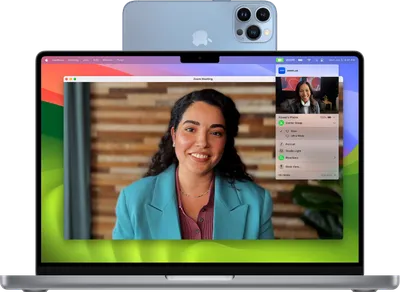 Использование iPhone в качестве веб-камеры на Mac - Служба поддержки Apple  (RU)