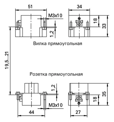 Вилка ВП-6В-16-500 - заказать в компании «НПО «Каскад» - Интернет-магазин