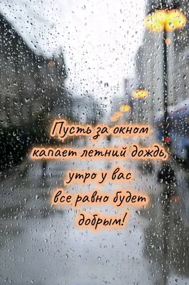 Пин от пользователя Елена на доске доброе утро | Летний дождь, Доброе утро,  Надписи