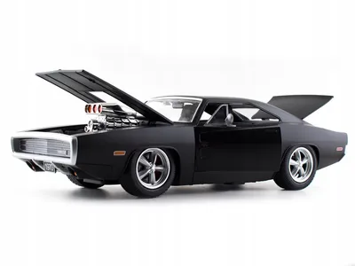 Voodoo Charger 1970 Dodge Charger R/T, Red and Black - Jada Toys 32703/4 -  1/24 scale Diecast Car - ModelToyCars.com