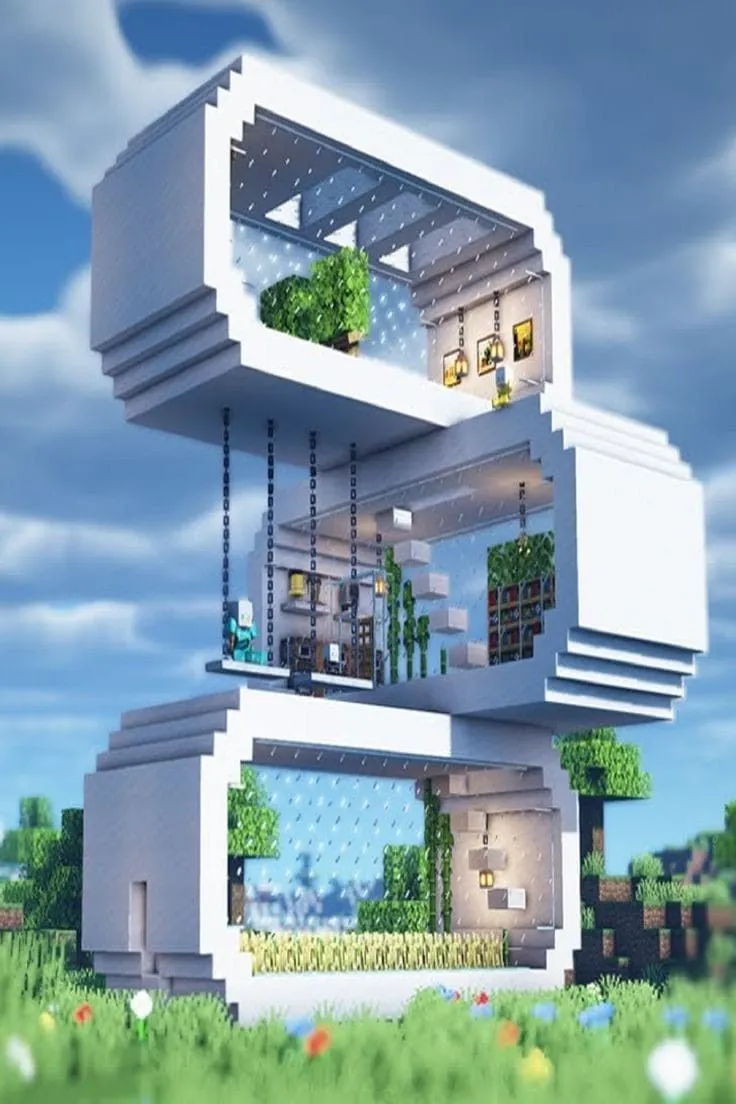 Дом-в стиле Хай-тек в Майнкрафт | Casas minecraft, Casas minecraft fáceis, Ideias de minecraft Дом-в стиле Хай-тек в Майнкрафт | Casas minecraft, Casas minecraft fáceis, Ideias de minecraft