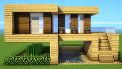 Дом у воды• | Minecraft | Пикабу