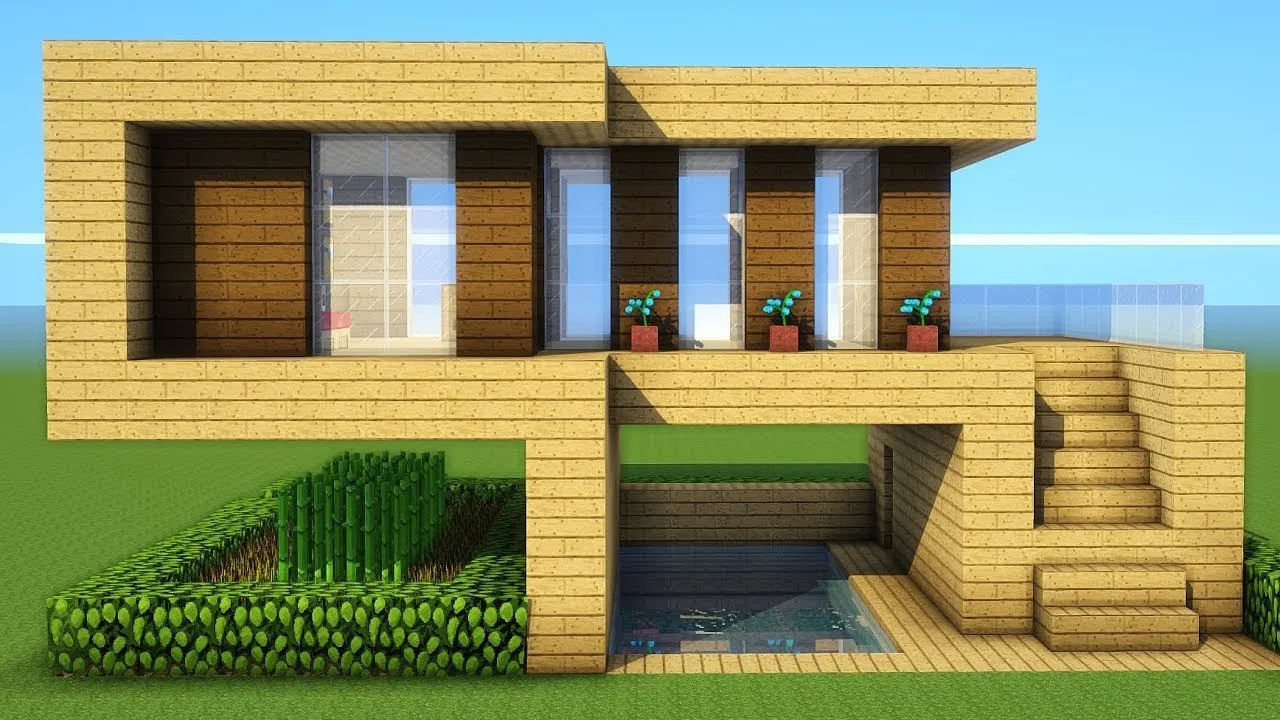 Дом у воды• | Minecraft | Пикабу Дом у воды• | Minecraft | Пикабу