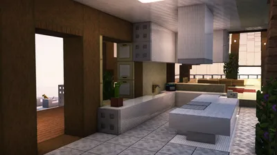 Дом в стиле модерн в Майнкрафт - VScraft