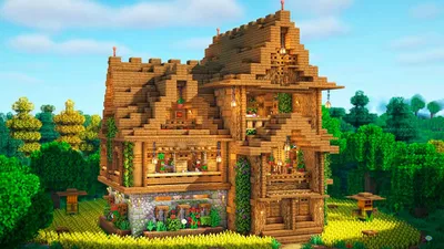 5 невероятных домов, построенных в Minecraft: Скачайте их здесь! Их детали  и дизайн просто поразят вас. | Kaizen87 — Майнкрафт | Minecraft | Дзен