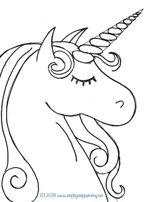 How to draw a unicorn cute and very simple - YouTube