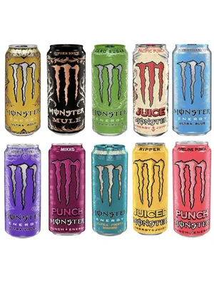 Monster energy 10 вкусов по 500мл. (Европа). Monster Energy 46913814 купить  за 2 895 ₽ в интернет-магазине Wildberries