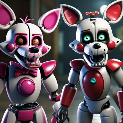 Fnaf Five Nights At Freddys Funtime Foxy Art Print by Edward Darren - Pixels