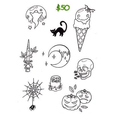 Tattoo flash set. Isolated tattoo hipster man and various tattoo images.  Stock Vector | Adobe Stock