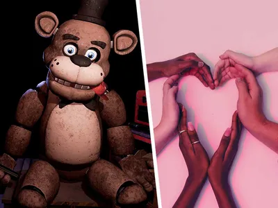 Фредди из fnaf рисует сам себя» — создано в Шедевруме