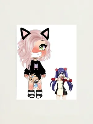 Gacha Life Girl with Cute GLMM Gacha life series\" Photographic Print for  Sale by Taloos | Redbubble