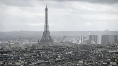 Ландшафт Города Париж С Эйфелевой Башни, Франция Фотография, картинки,  изображения и сток-фотография без роялти. Image 10611458