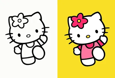 Hello Kitty Pattern Stock Photo - Download Image Now - Hello Kitty, Sanrio,  Domestic Cat - iStock