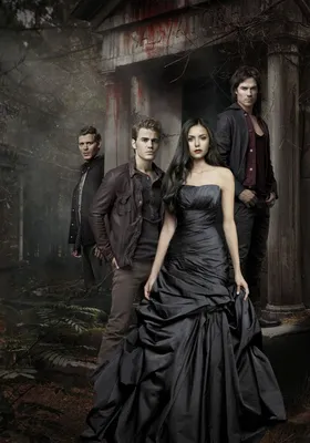 Обои на рабочий стол Актеры из сериала Дневники вампира / The Vampire  Diaries, обои для рабочего стола, скачать обои, обои бесплатно