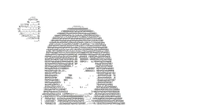 ASCII Art - Рисунки символами, картинки из символов, символы для вк