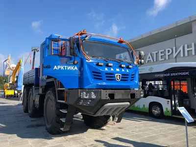 Modern truck Kamaz 3540 at the exhibition. Russia. Perm. – Stock Editorial  Photo © kamski #170936990