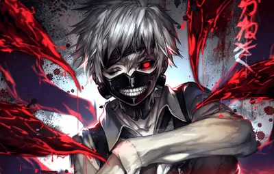 Kaneki ken | Tokyo ghoul | Граффитчики, Анимационные зарисовки, Токийский  гуль