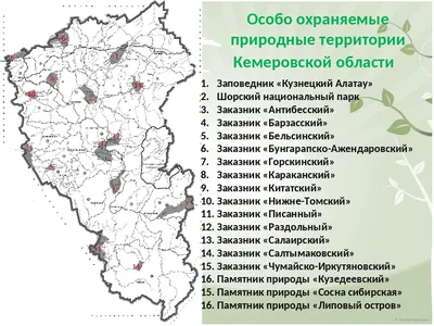 Заповедные места Кемеровской области | Удоба - бесплатный конструктор  образовательных ресурсов