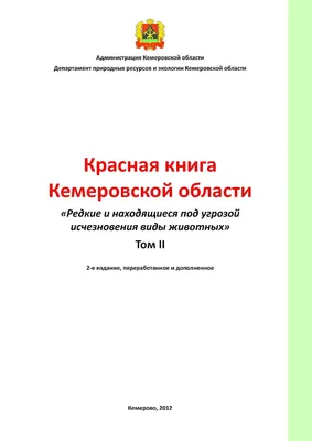 Красная книга Кемеровской области. Т. 2. Редкие и находящиеся под угрозой  исчезновения виды животных | Президентская библиотека имени Б.Н. Ельцина