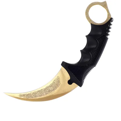 Karambit Knife Gold - Buy Royalty Free 3D model by P7PO (@PiPo07) [441af2d]