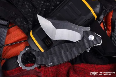 Складной нож Reate Knives EXO-K Gravity Karambit + тренировочный керамбит 7  RTE/EXO-K-ALBK-N690-BK Reate Knives купить с доставкой