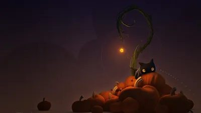 Скачать обои Halloween, Хэллоуин, Тыква в разрешении 1920x1200 на рабочий  стол