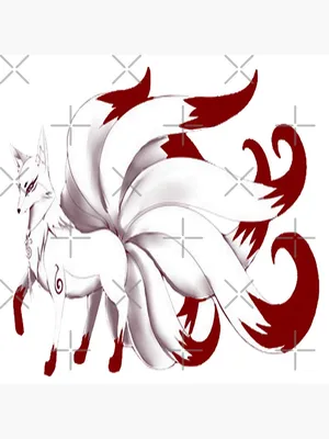 Kitsune nine tailed fox 狐\" Art Print for Sale by KyrillosVI | Redbubble