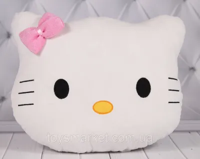 Детская подушка котик \"Китти\", \"Хелло Китти\", \"Hello Kitty\", 27 см.  (ID#681270013), цена: 216 ₴, купить на Prom.ua