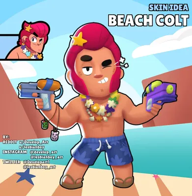 Brawl Stars Colt Cowboy with Pistols Tough Guy Brawler Action Figure PMI  International - Walmart.com