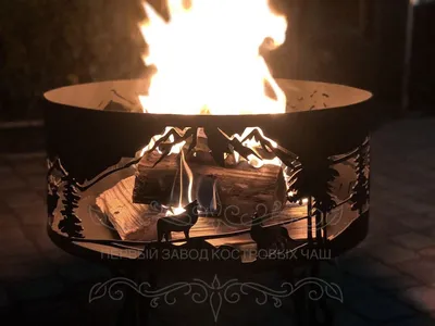 Очаг для костра lzm firepit 430 складной нержавеющая сталь купить в Москве